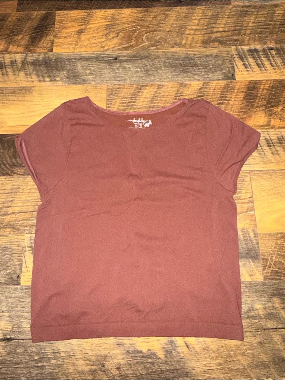 Intimately Free People Short Sleeve Crewneck Top - Rust